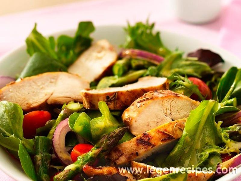 Grilled Lemon-Thyme Chicken with English Garden Salad