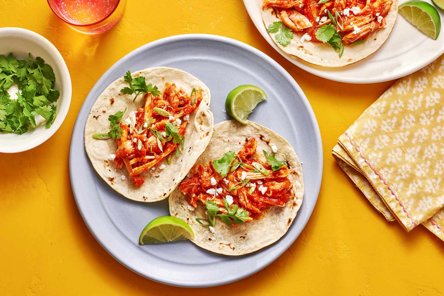 Homemade Chicken Tinga Tacos with Chipotle Tomato Sauce