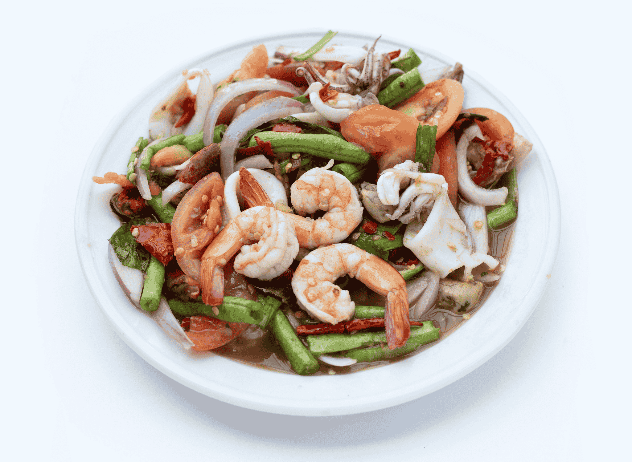 Seafood Yam Talay Salad with Spicy Lime Dressing