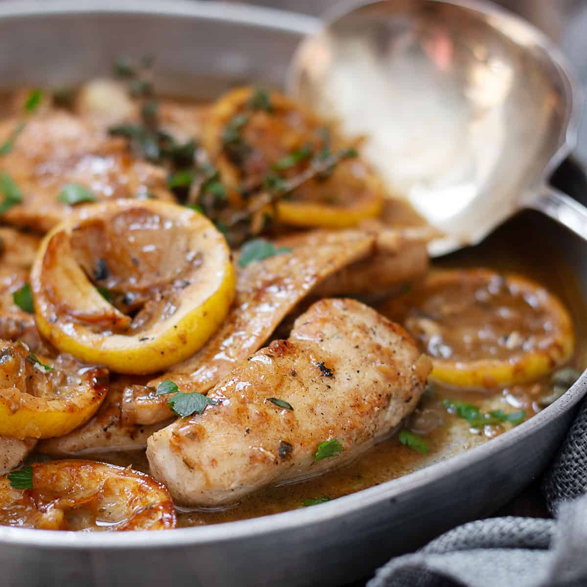 Spice-Rubbed Chicken with Charred Lemon