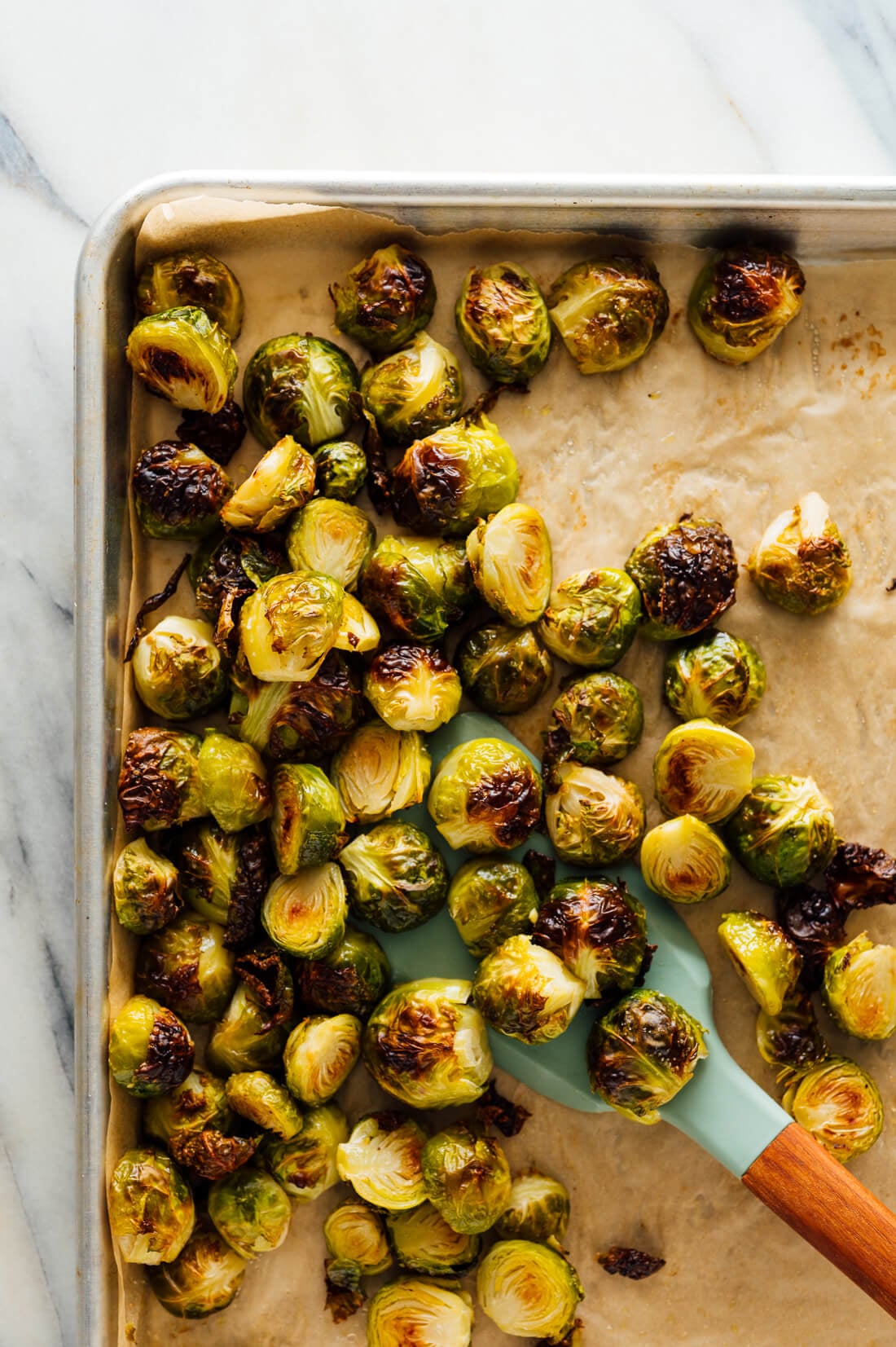 Sautéed Brussels Sprouts with Roasted Chestnuts and Maple Glaze