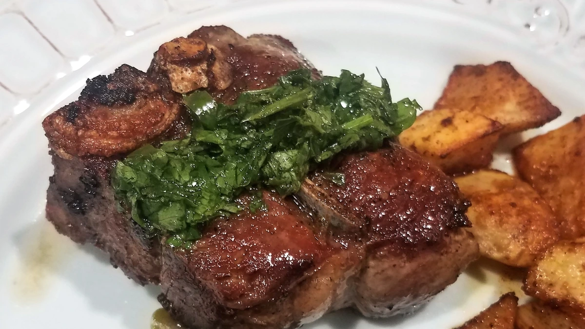 Cape Town Braai-Spiced Lamb Chops with Mint Chimichurri