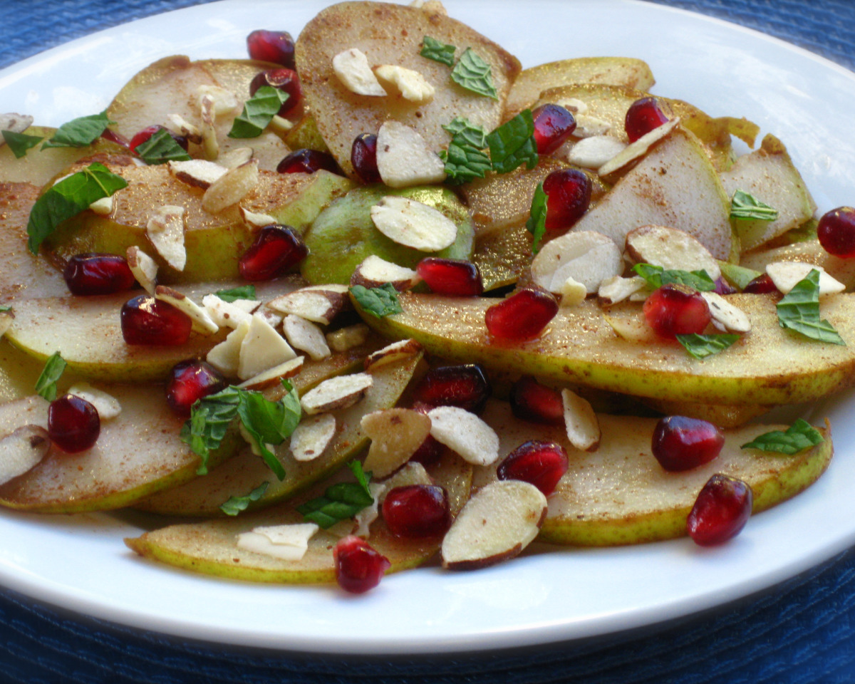 Ginger-Spiced Pear and Pomegranate Salad