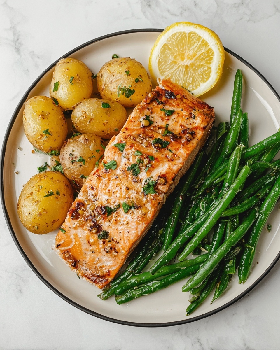 Surprise Authentic Lemon-Herb Salmon with Crispy Potatoes