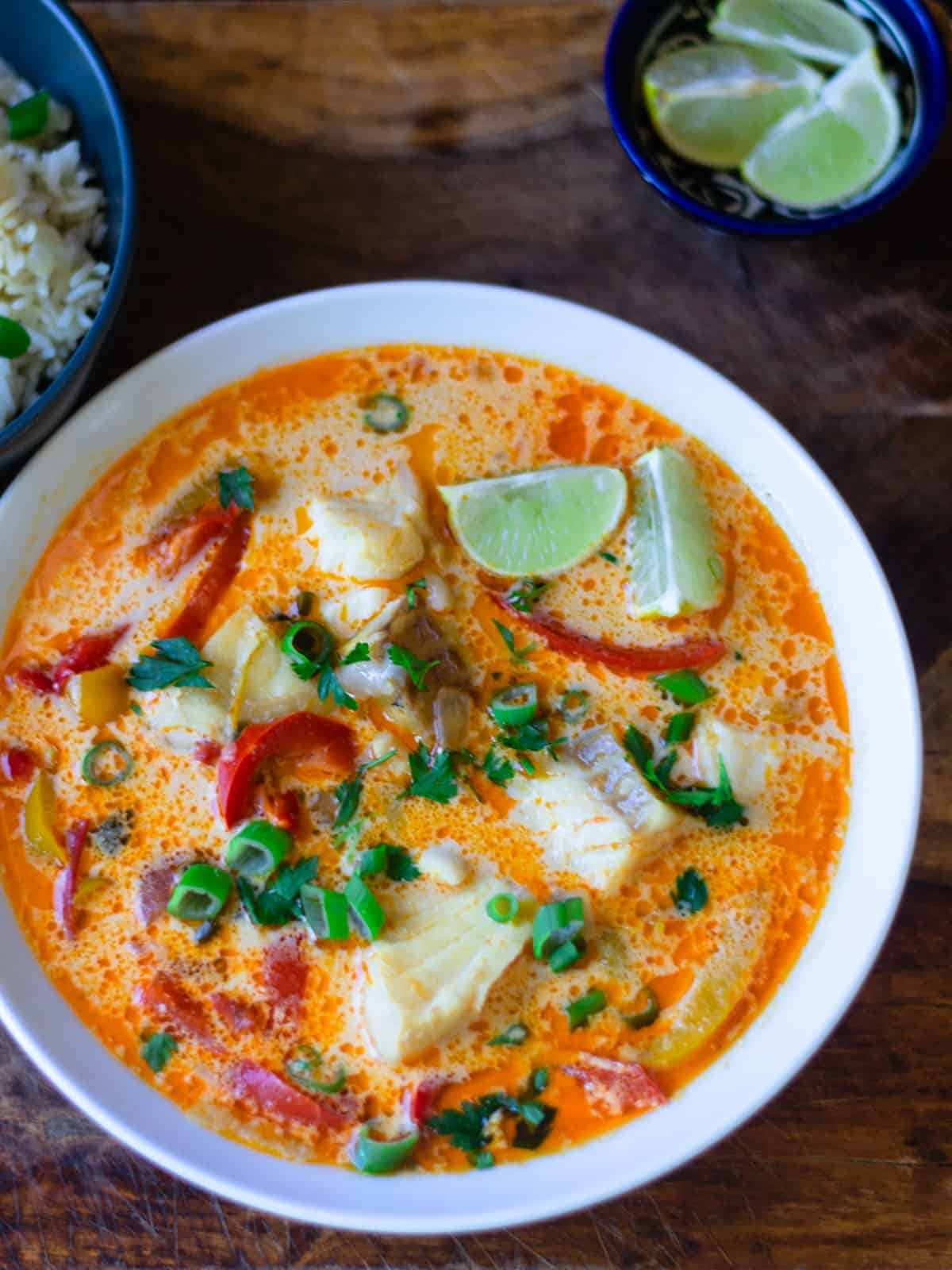 Moqueca-Style Coconut Fish Stew with Lime and Cilantro