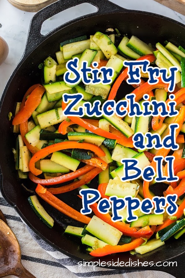 Stir-Fried Zucchini and Bell Peppers with Garlic and Soy Sauce