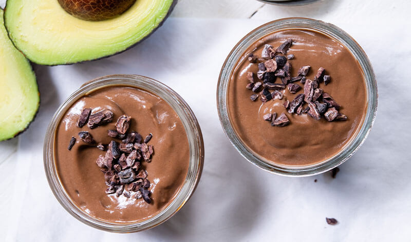 Stovetop Chocolate Avocado Pudding with Sea Salt