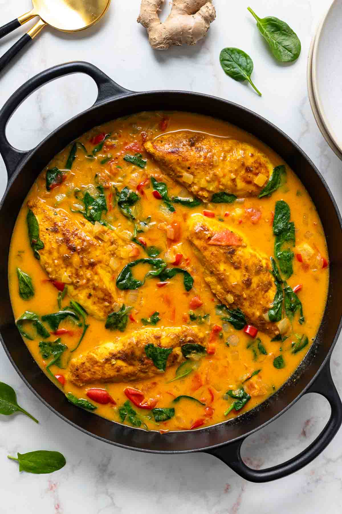 Stovetop Chicken Curry with Coconut and Tomato