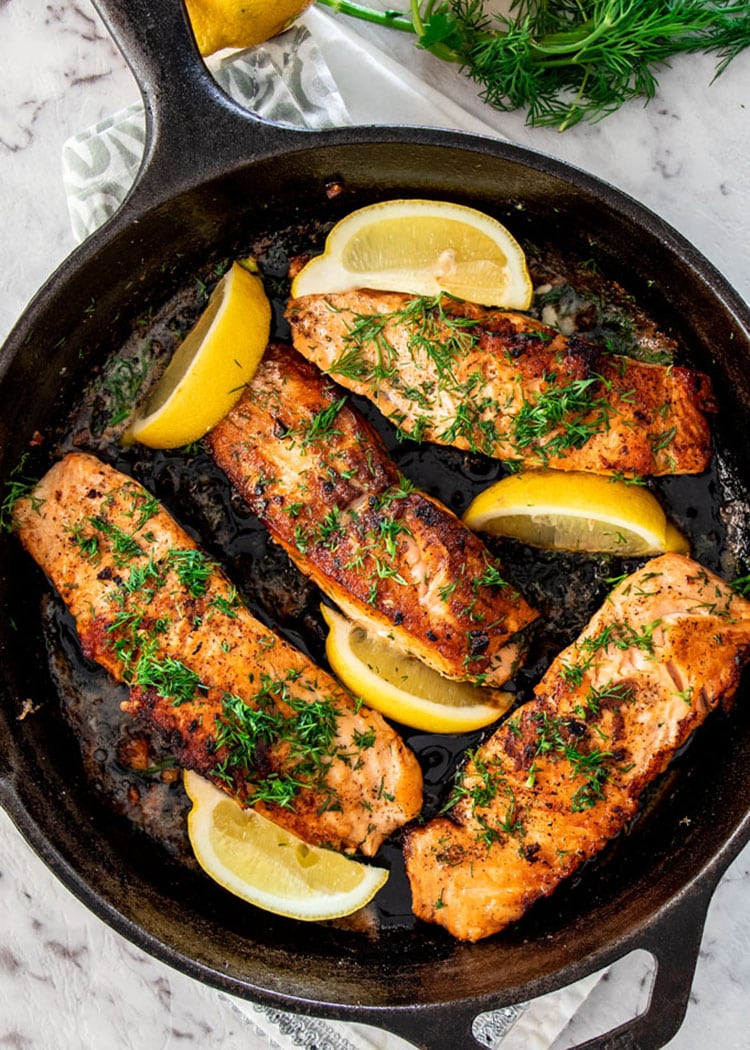 Pan-Fried Irish Salmon with Dill and Lemon Butter