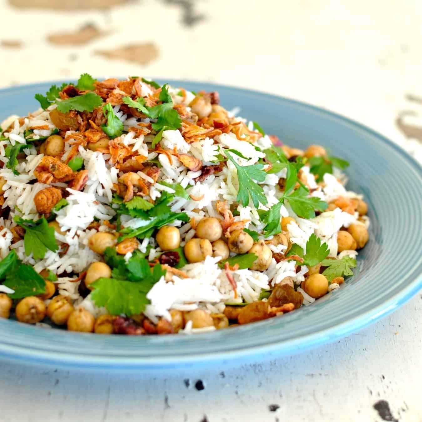 One-Pot Spiced Chickpea and Tomato Rice Pilaf