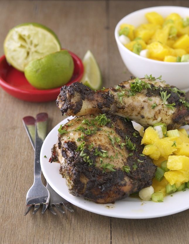 Jamaican Jerk Chicken with Mango Salsa
