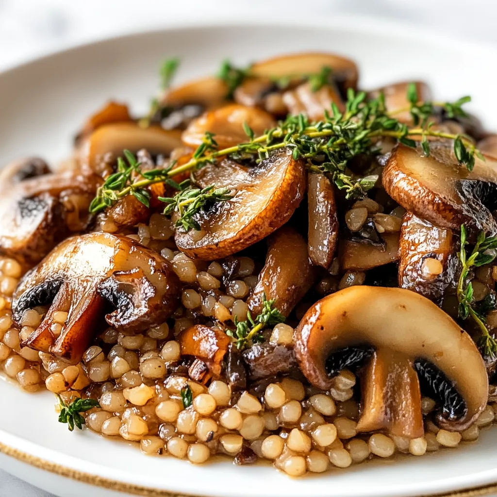 Spiced Buckwheat Kasha with Caramelized Onions and Mushrooms