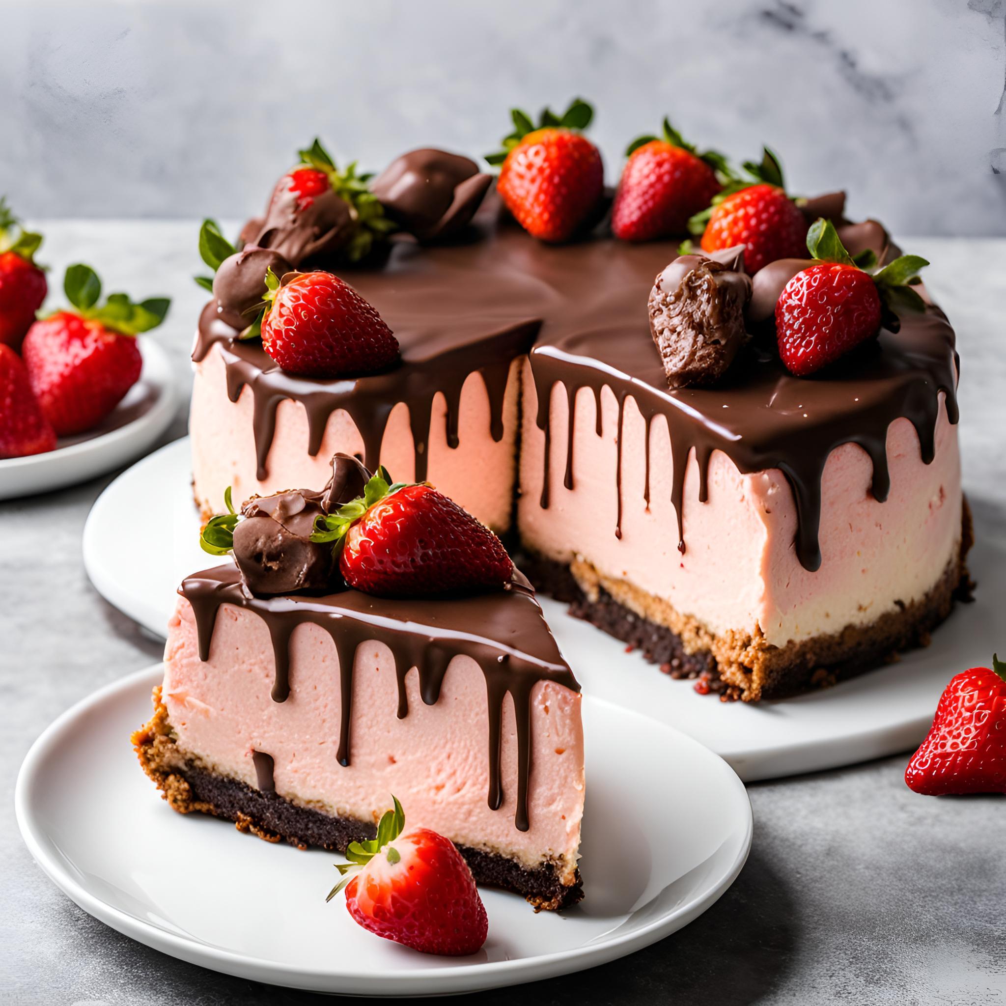 Chocolate-Covered Strawberry Cheesecake Parfaits
