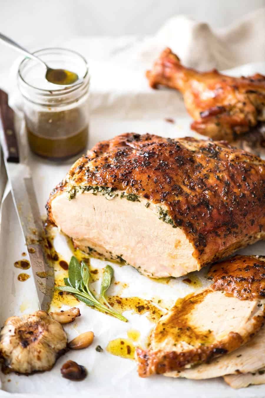 Oven-Roasted Turkey Breast with Herb-Butter Rub