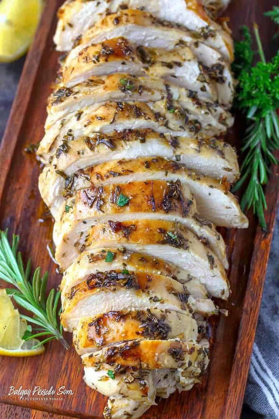 Serious Brined Chicken Breasts with Smoky Herb Glaze
