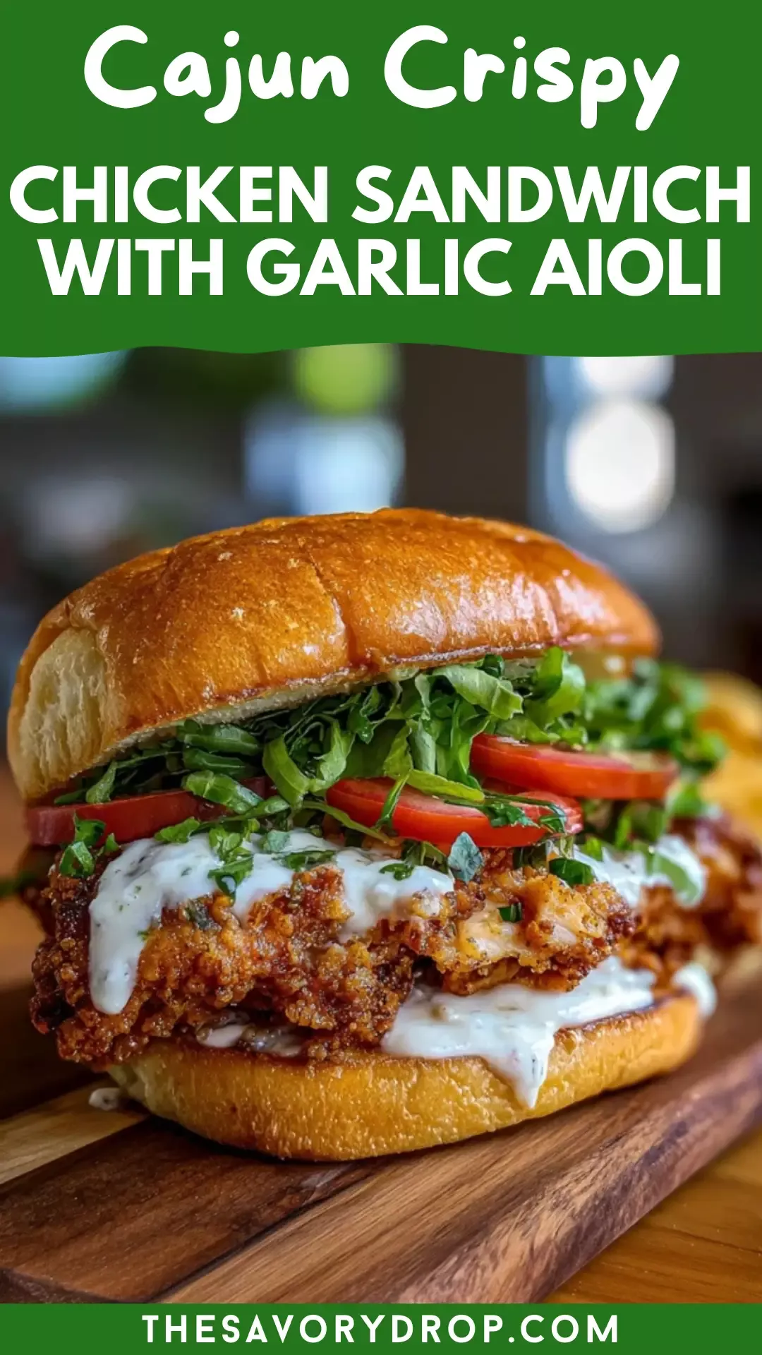 Pan-Seared Chicken Sandwich with Garlic Aioli and Pickled Red Onions