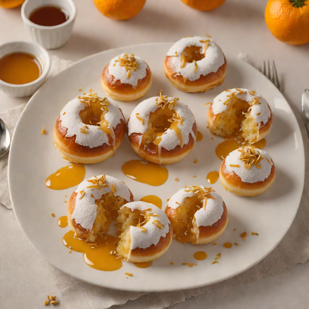 Honey-Glazed Sufganiyot with Orange Zest
