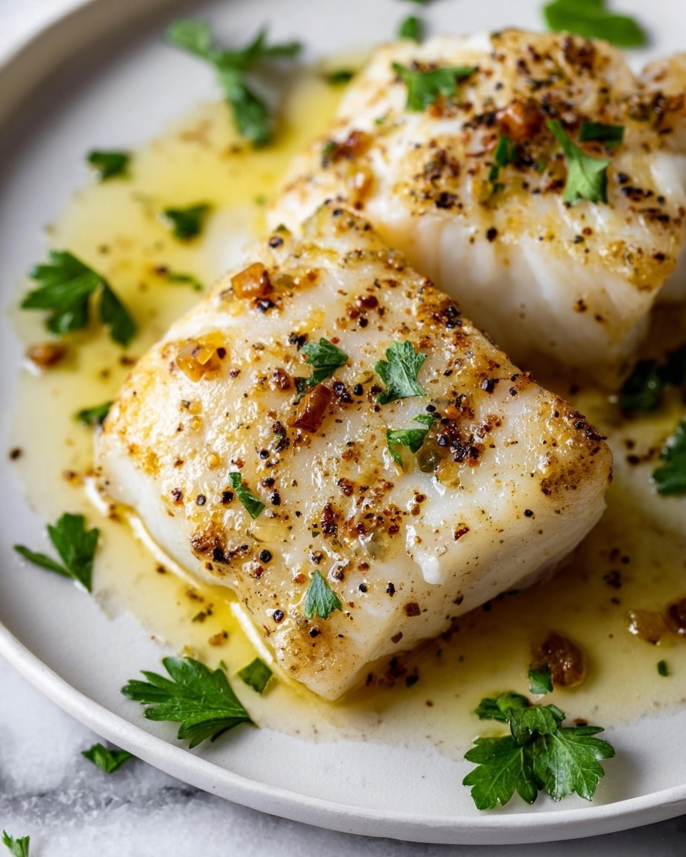 Pan-Seared Irish Cod with Parsley and Dill Butter