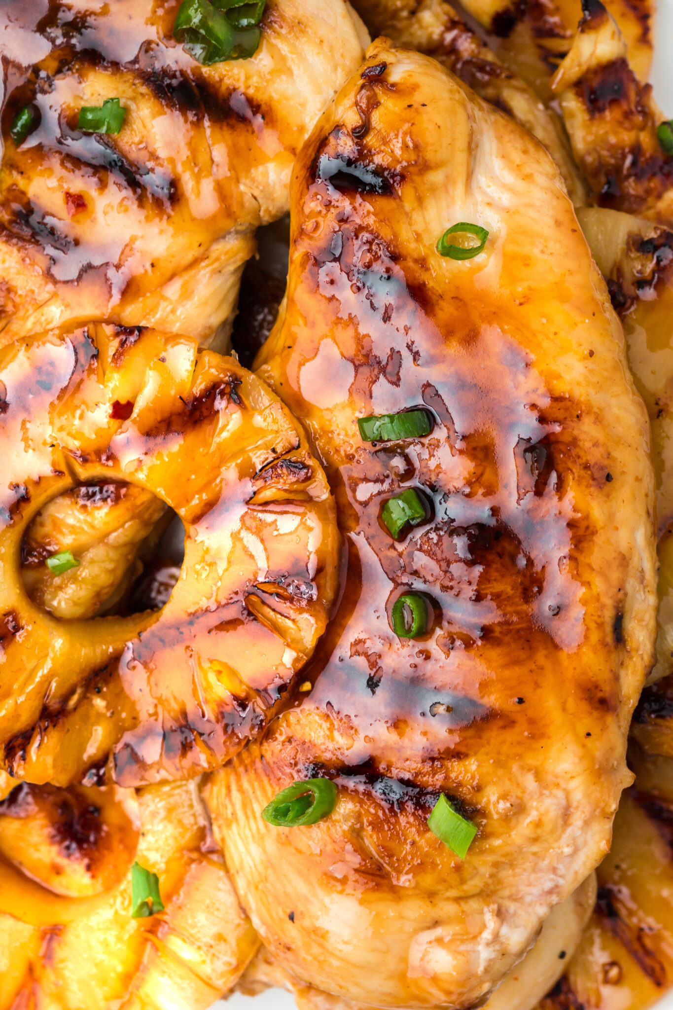 Smoky Pineapple Rum Glazed Grilled Chicken