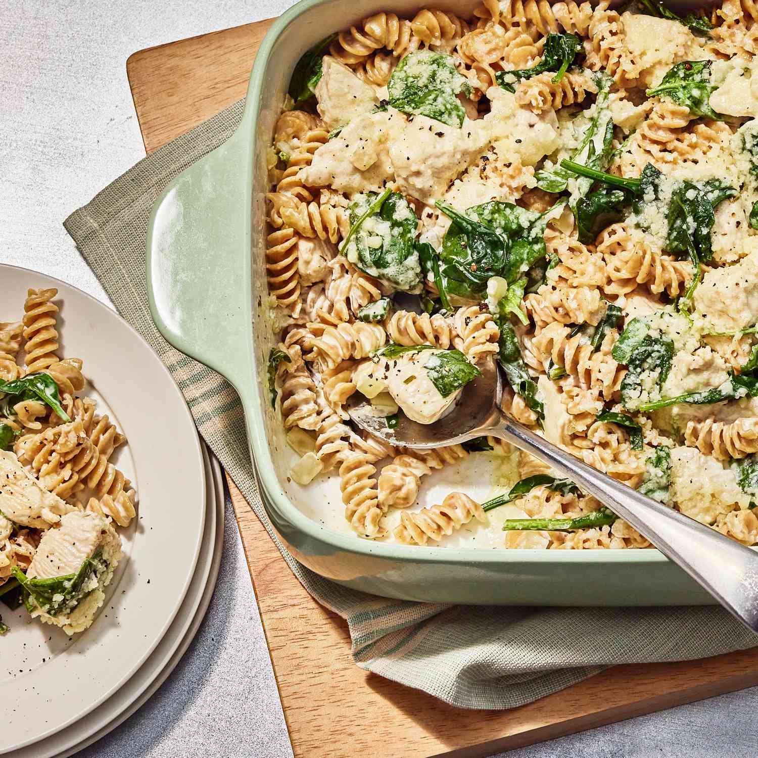 Octonary Herb and Cheese Layered Pasta Bake
