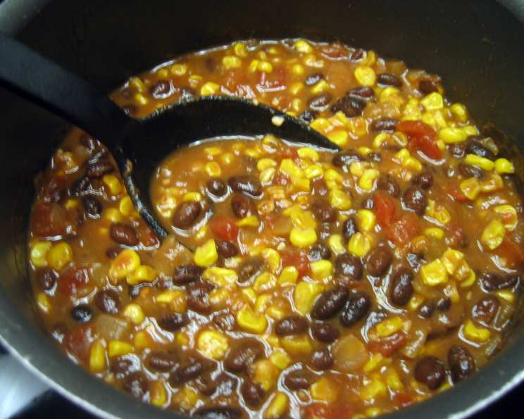 Nonary Bean Chili with Smoky Chipotle and Sweet Corn