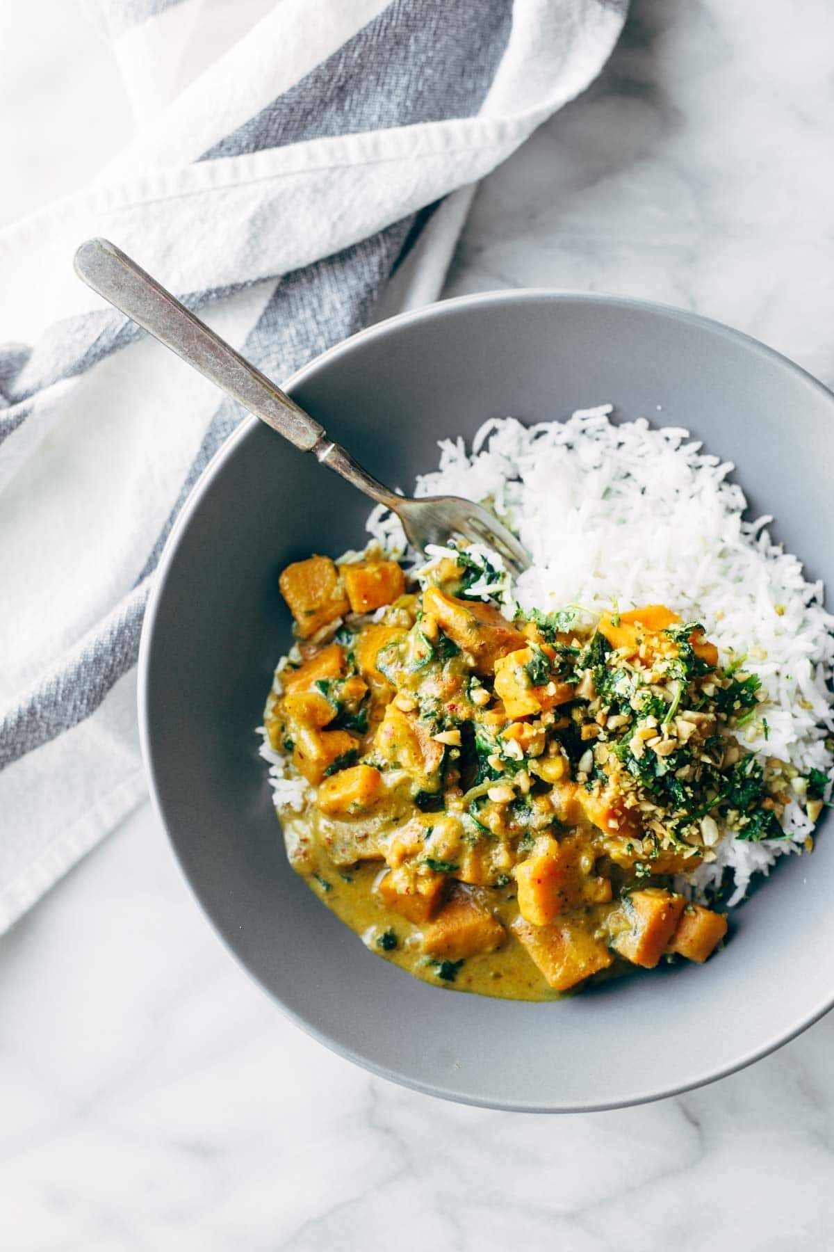 Senary Yellow Curry with Coconut and Sweet Potatoes