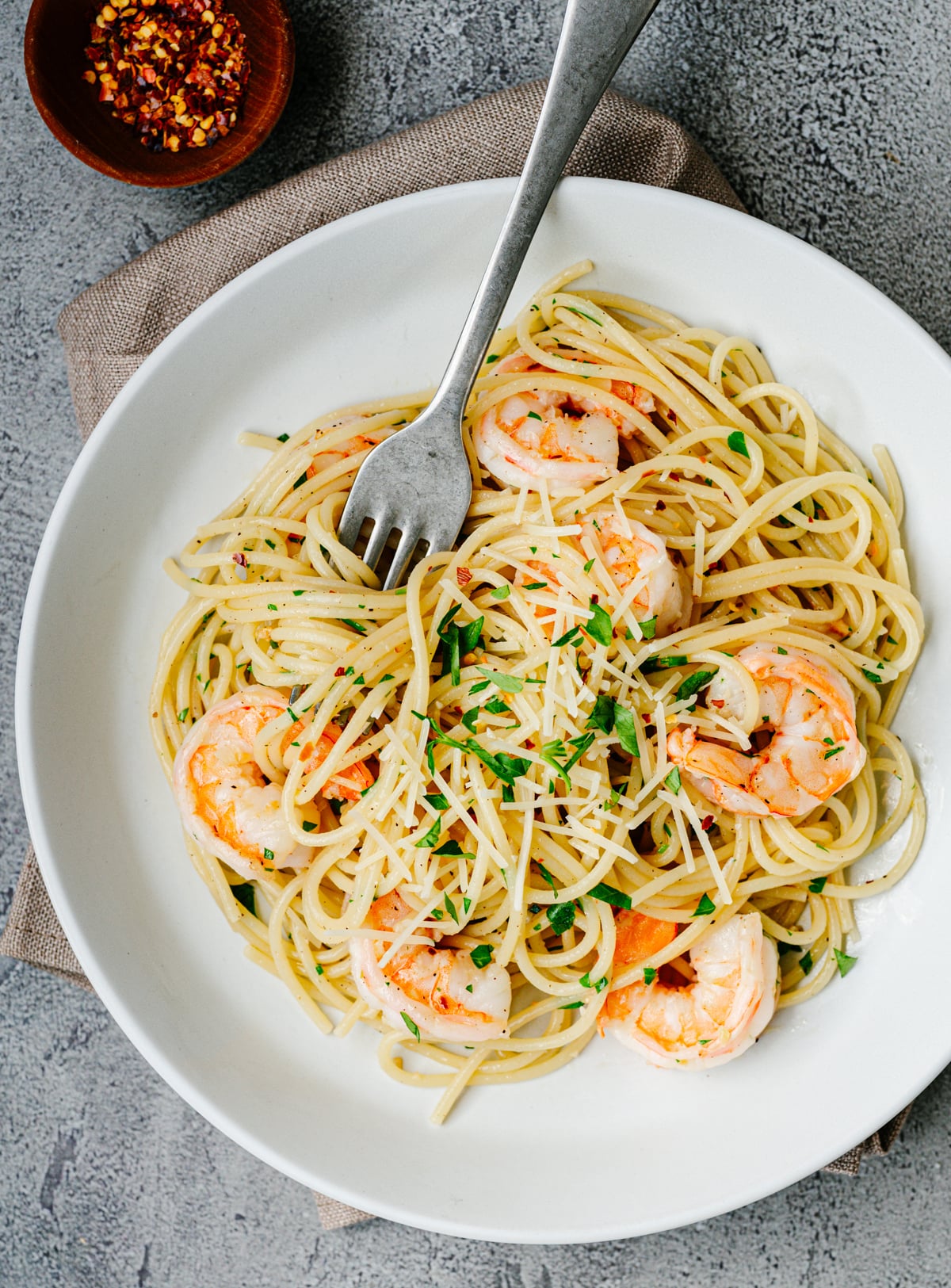 Herb-Infused Garlic Butter Shrimp Pasta