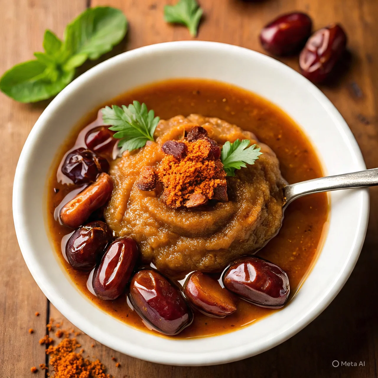 Spiced Coconut Chutney with Tamarind and Jaggery