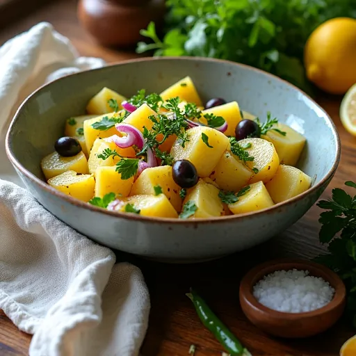 Sparkling Olive Oil Potato Salad with Fresh Herbs