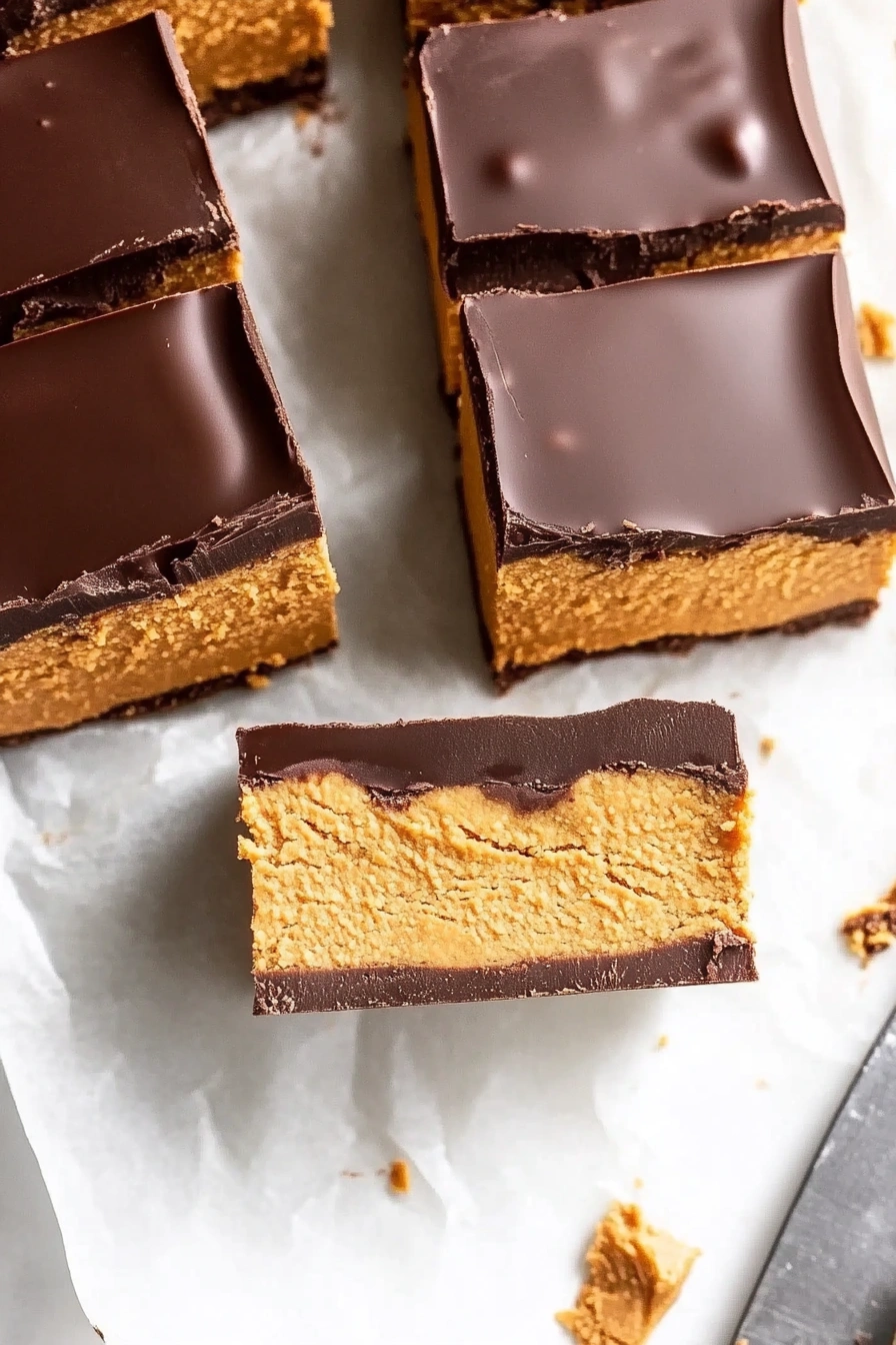 No-Bake Chocolate Peanut Butter Halloween Bars