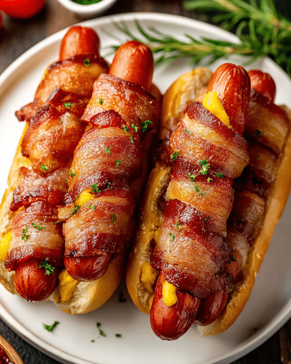 Sheet Pan Smoky Bacon-Wrapped Hot Dogs with Sweet Corn Salsa