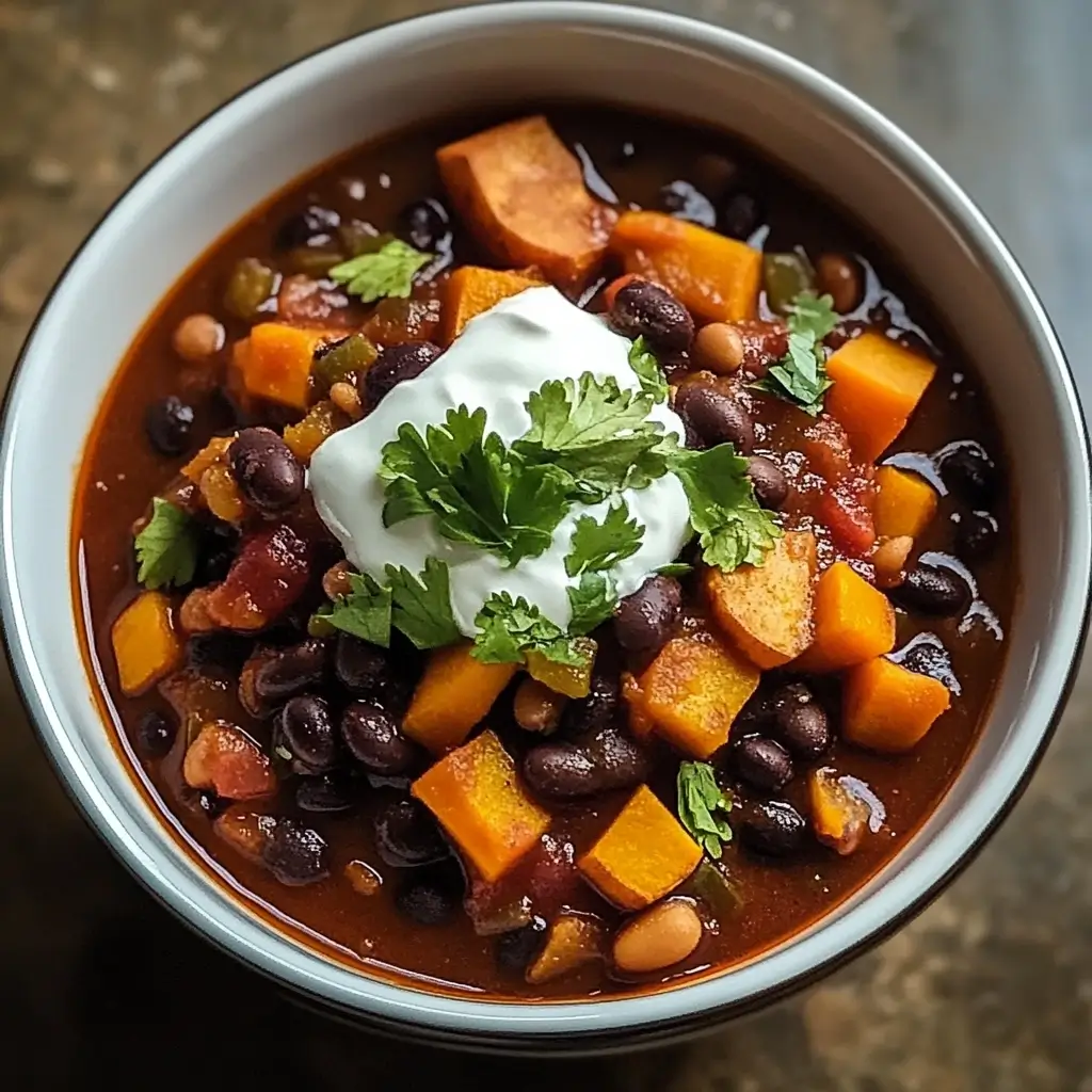 Quinary Bean and Sweet Potato Chili