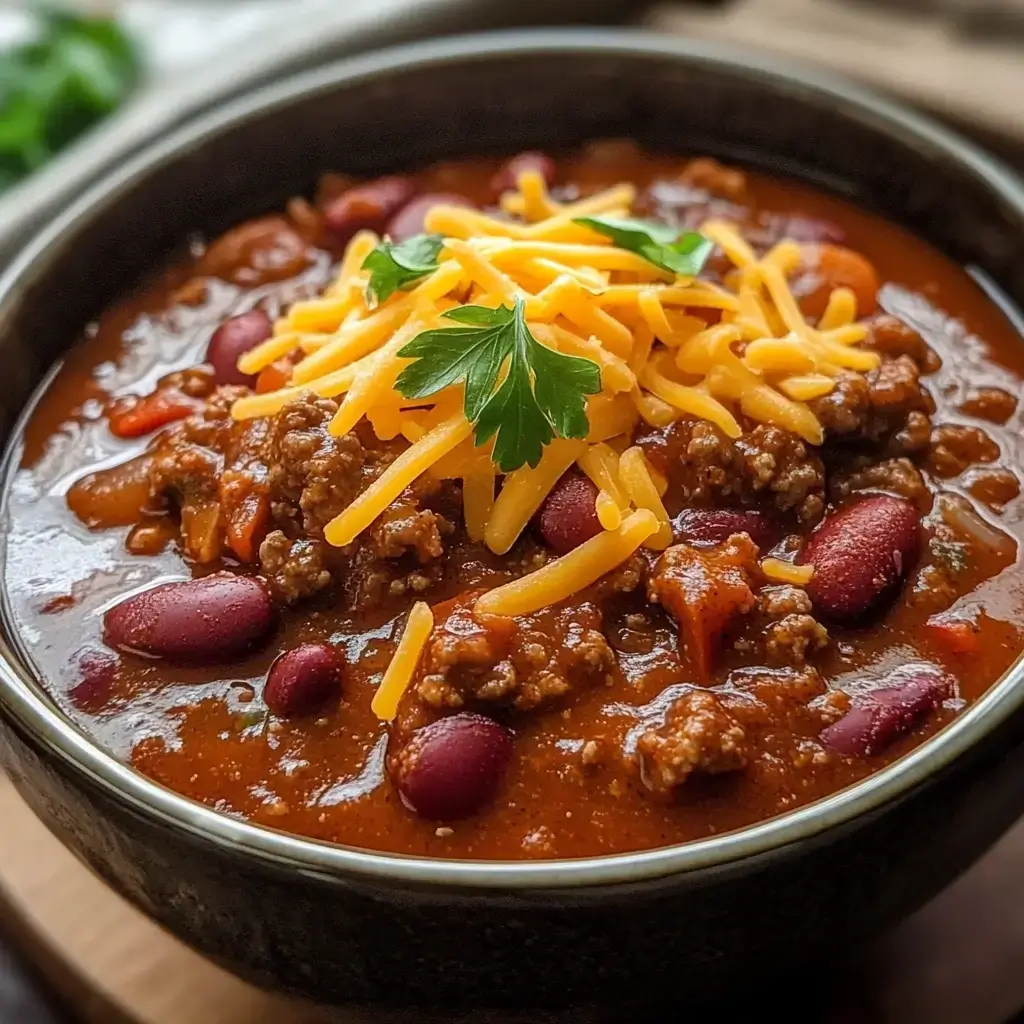 Keto Beef & Chile Pepper Slow Cooker Chili