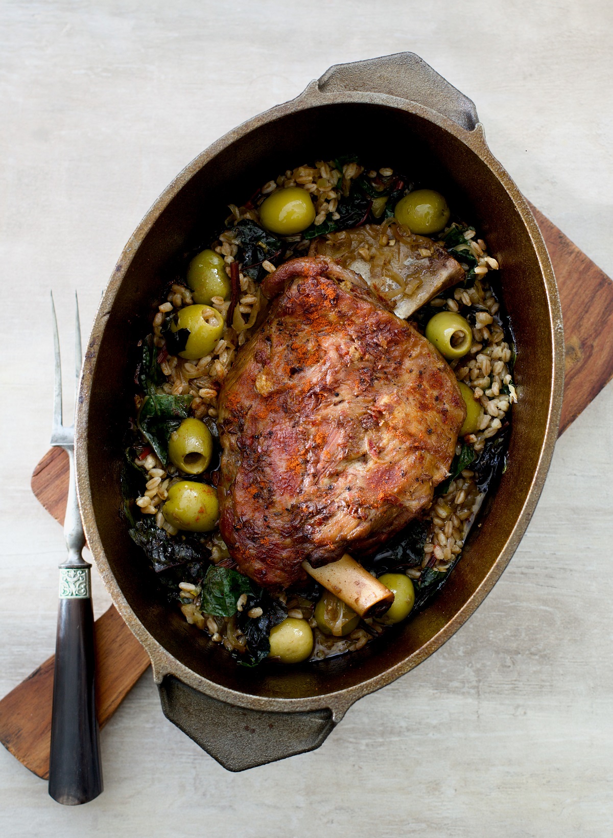 Slow-Roasted Moroccan Lamb with Preserved Lemon and Olives