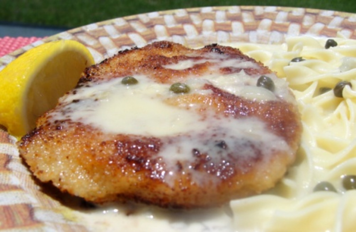 German-Style Pork Schnitzel with Lemon Butter Sauce