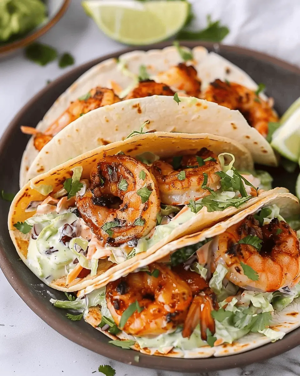 Tequila-Lime Shrimp Tacos with Cilantro Slaw