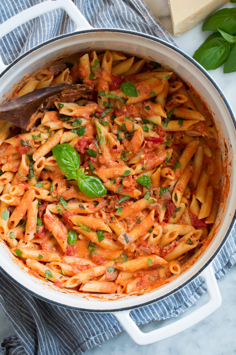 Vodka-Infused Tomato Basil Penne