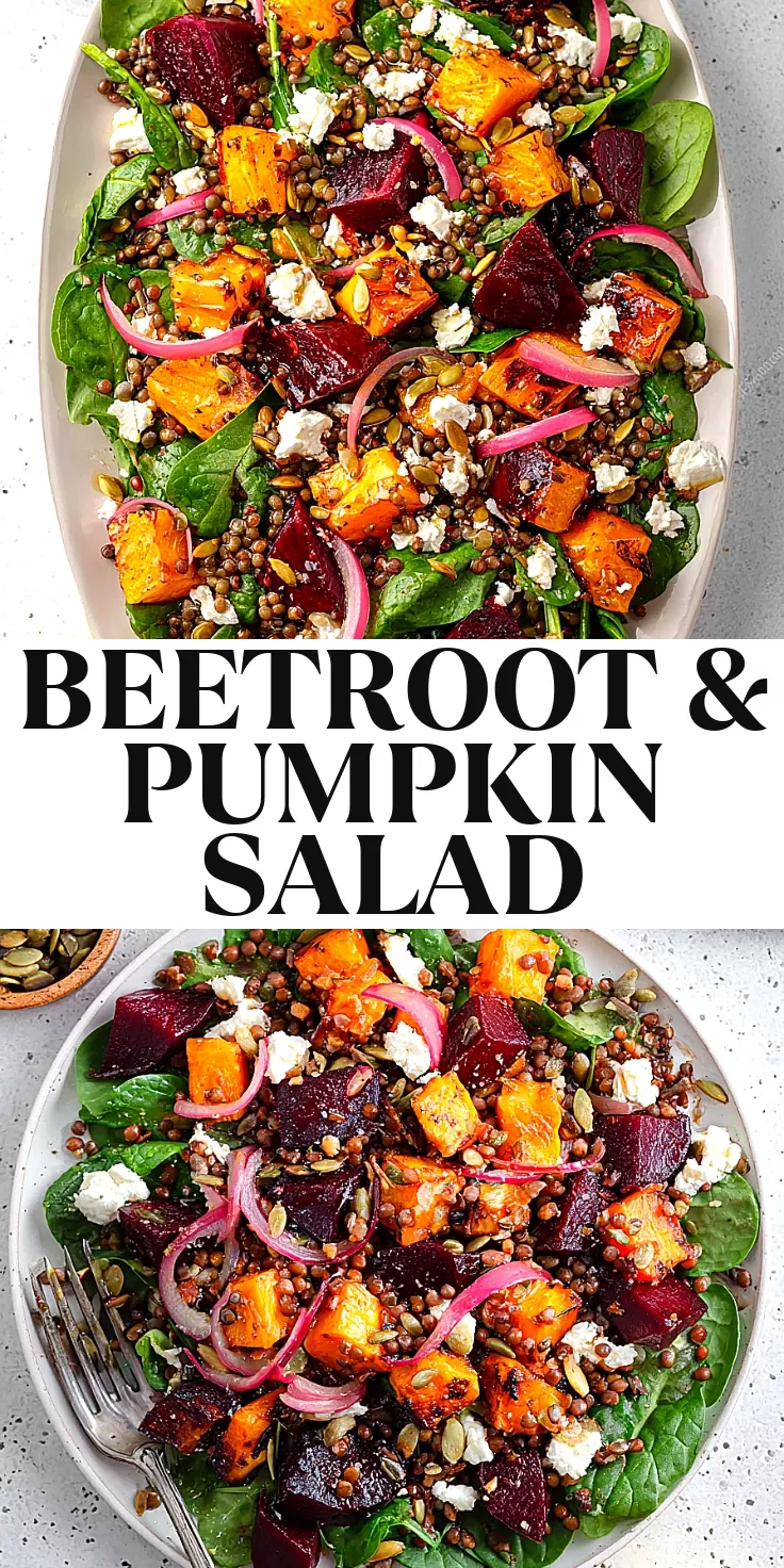 Roast Pumpkin and Beetroot Salad with Lemon Myrtle Dressing
