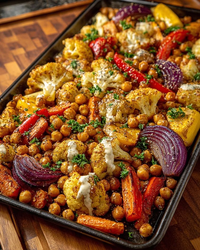 Sheet Pan Turmeric-Spiced Chickpeas and Vegetables