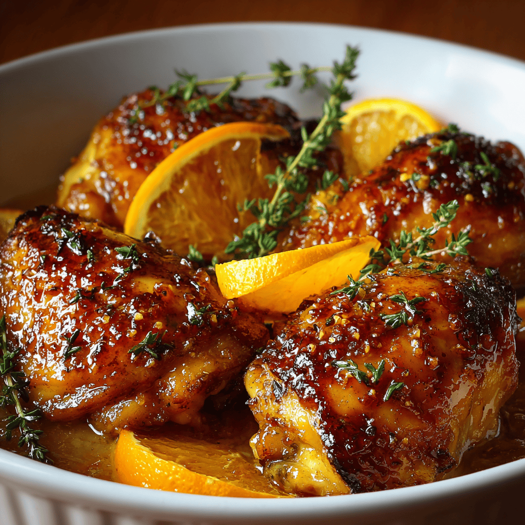 Nonary-Spiced Chicken with Senary Citrus Glaze