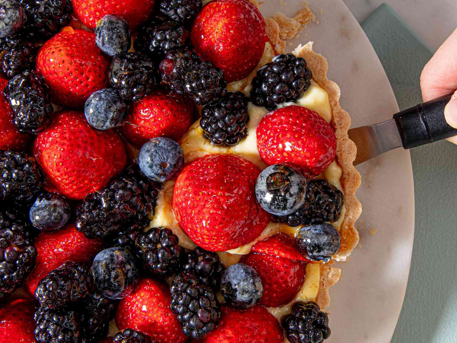 Octonary Layered Fruit Tart with Vigenary Almond Crust