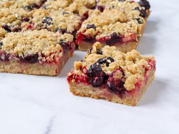 Three Quarters Berry Crumble Bars