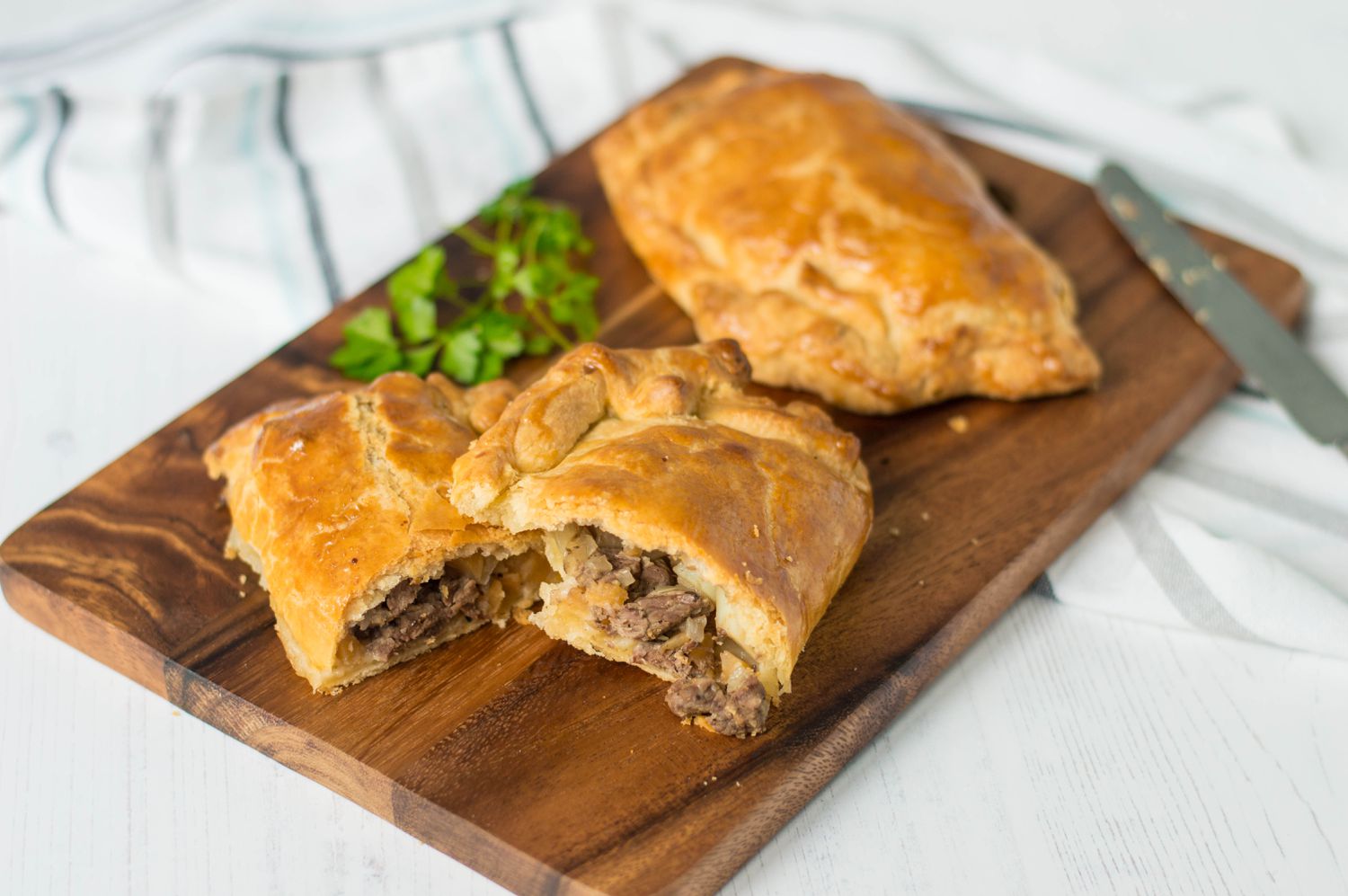 Cornish Pasty with Beef and Root Vegetables
