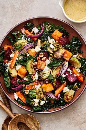 Northern-Inspired Roasted Root Vegetable Salad with Mustard Vinaigrette