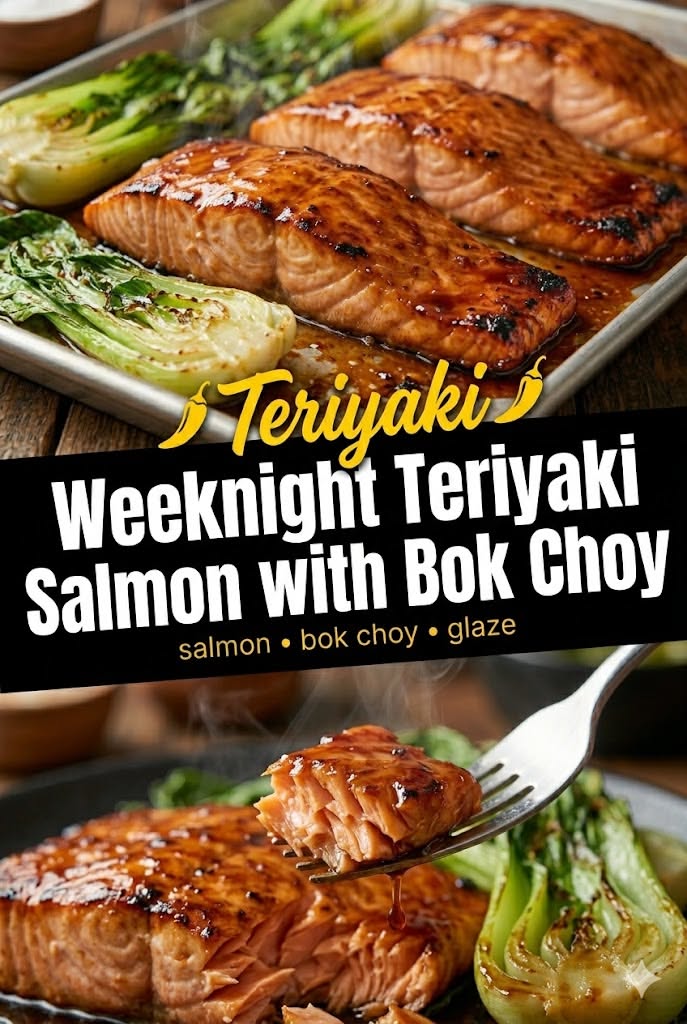 Pan-Seared Teriyaki Salmon with Sesame Bok Choy
