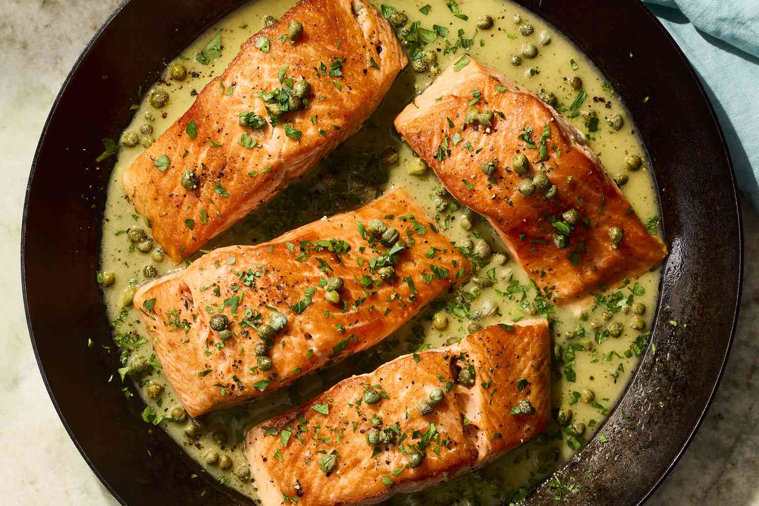 Pan-Seared Scottish Salmon with Dill and Lemon Butter