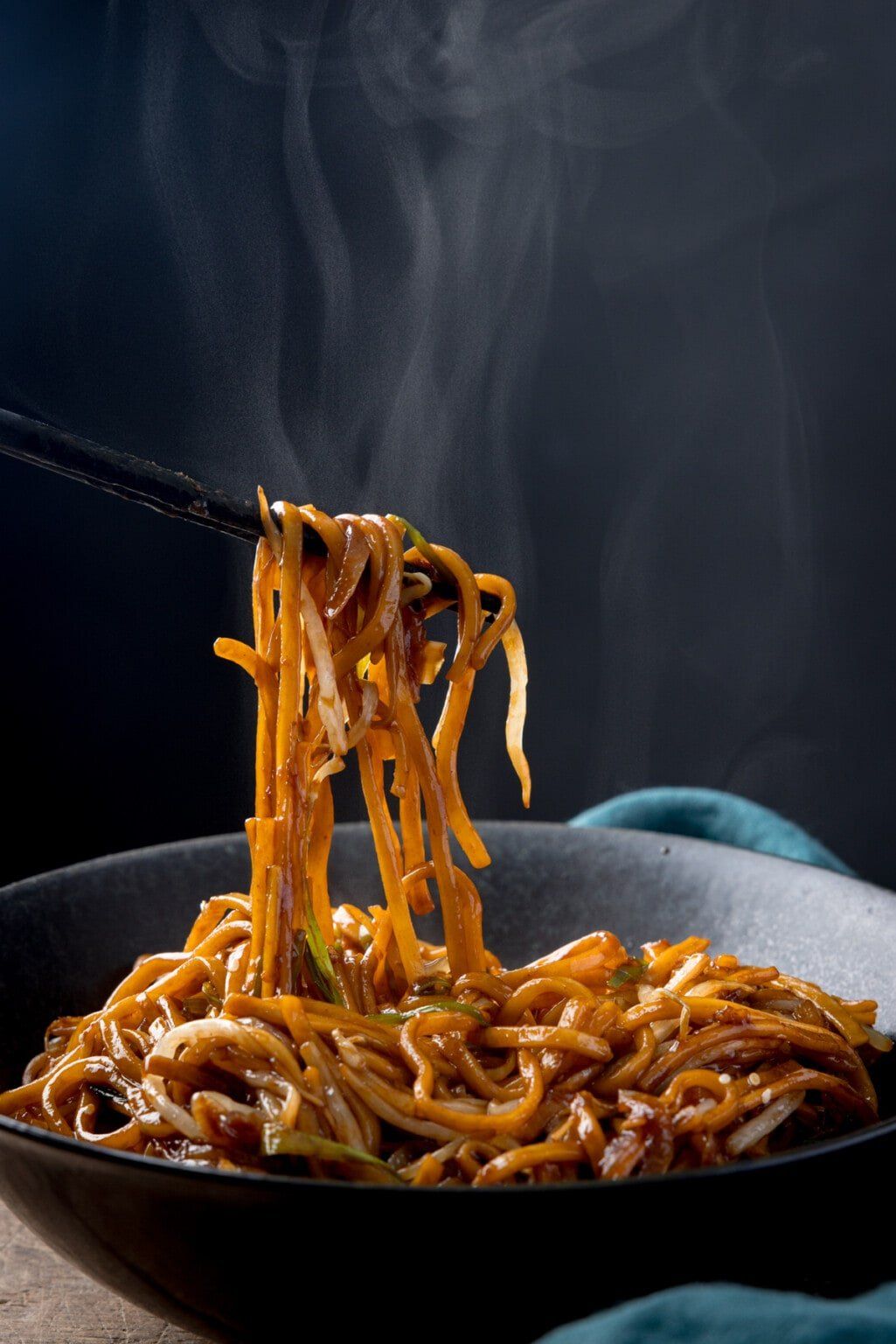 Stir-Fried Rice Noodles with Garlic and Soy Sauce