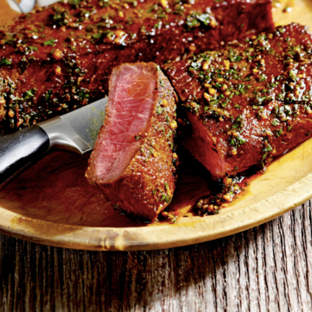 Roasted Kangaroo Fillet with Bush Tomato Chutney