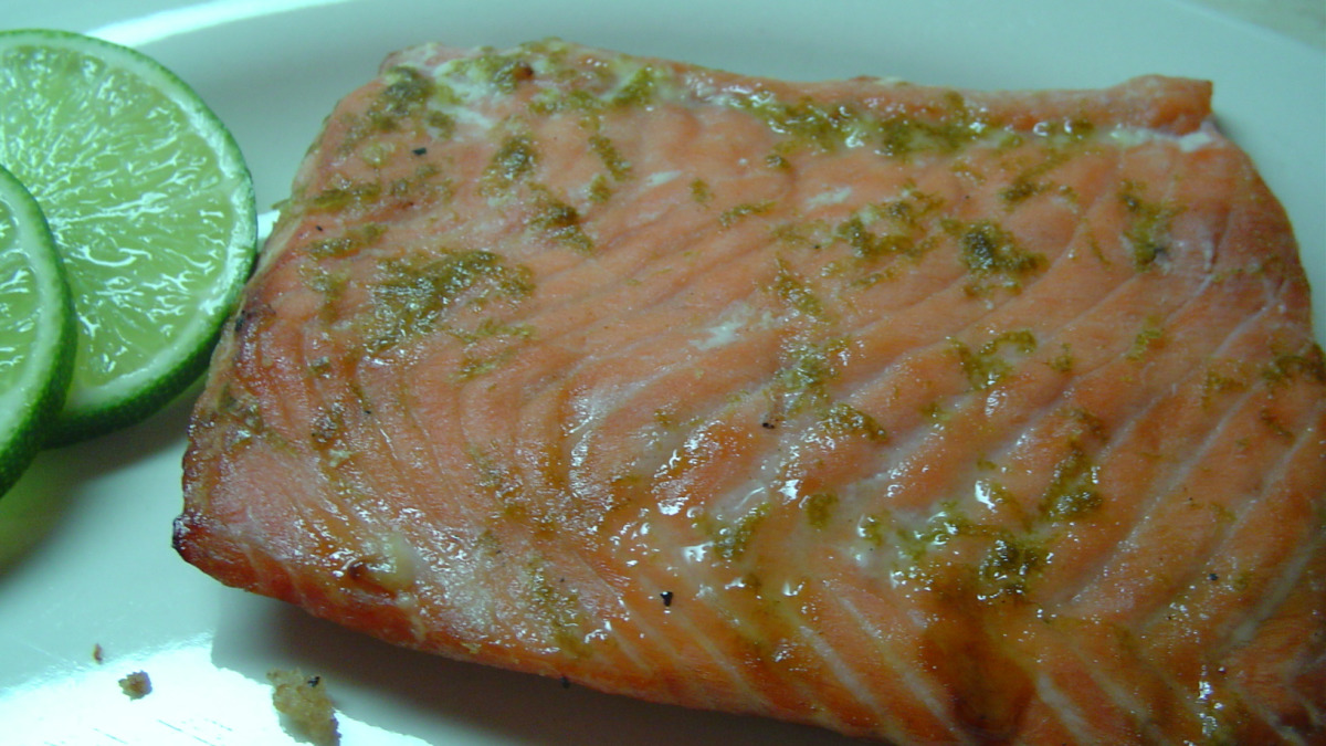 Honey-Lime Glazed Salmon with Roasted Veggies