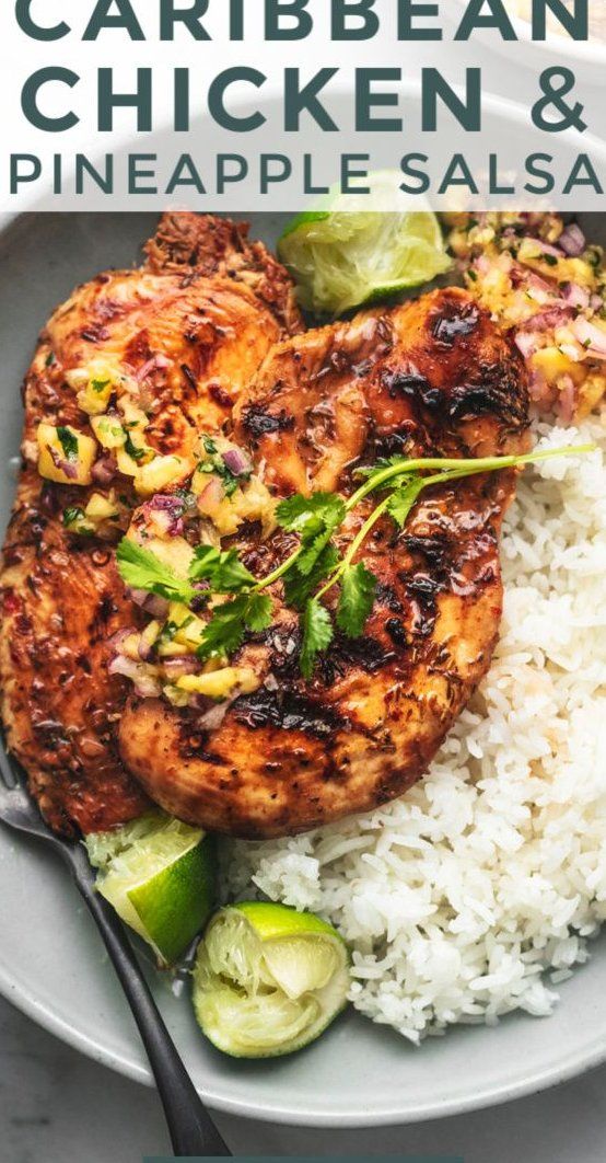 Grilled Caribbean-Spiced Chicken with Pineapple Salsa